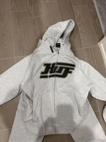 HUF 그레이 후드티 스웨트 팬츠 세트