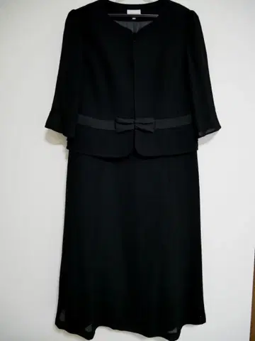 [ 미사용품 ] 블랙 원피스 수트 셋업