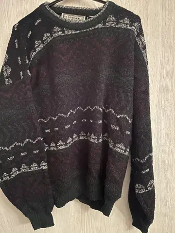 초레어 아메리칸 Vintage 90s 총무늬 니트