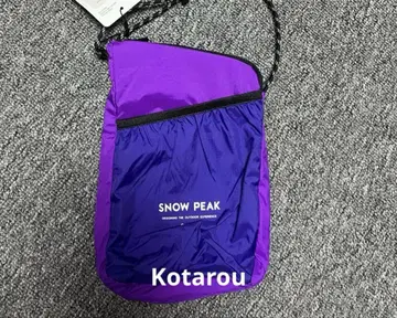 SNOW PEAK 오프셋 숄더백 퍼플