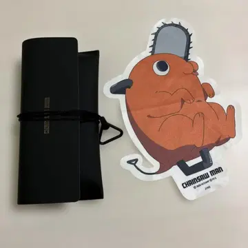J iNS x 체인소 맨 안경 케이스와 안경닦이