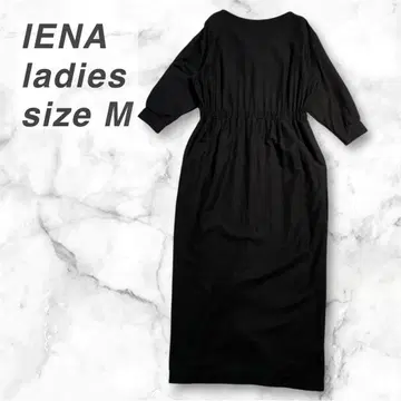 [ 새상품급 ] IENA 이에나 콘티넨탈 린넨 원피스 여성용 M 블랙