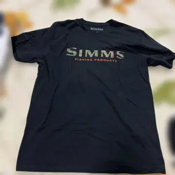 SIMMS 낚시 T셔츠 M 사이즈 블랙