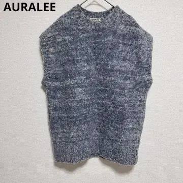 컨디션 최상 오라리 알파카 니트 베스트