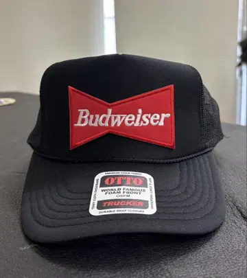 Budweiser 트래커 캡 블랙 otto