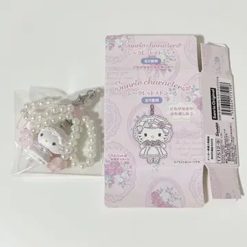 산리오 화이트 프릴 스트랩