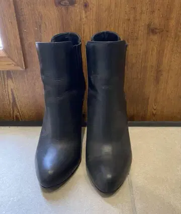 다이애나 사이드 고어 부츠 23.5cm 블랙 천연 가죽 숏부츠