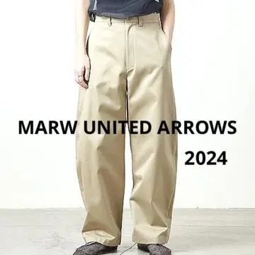 하자품 MARW UNITED ARROWS 벌룬 치노 팬츠 베이지 M