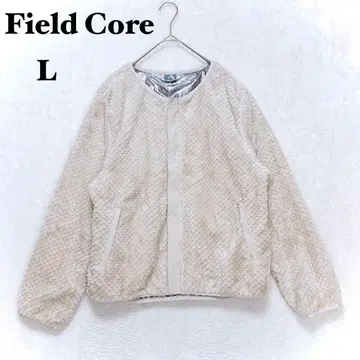 워크맨 다이아 플리스 가디건 L 베이지 집업 자켓