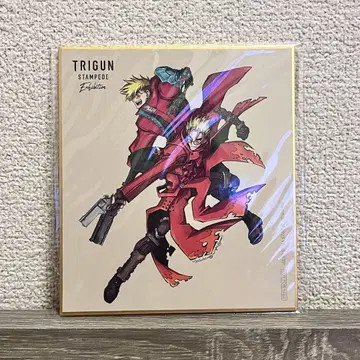 트라이건전 입장객 특전 미니 색지 원작 그림 바슈 TRIGUN