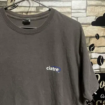 ciatre 그레이 티셔츠 로고
