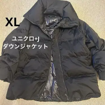 유니클로+J 다운 자켓 블랙 XL 사이즈