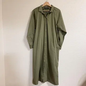 새상품급 ZARA 자라 여성용 롱 원피스 긴팔 M 카키