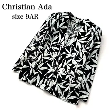 쇼와 레트로 빈티지 Christian Ada 노카라 자켓 올 패턴