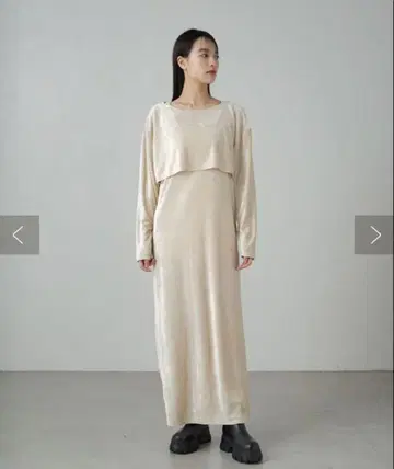 earthy 벨로아 숏 풀오버 탱크 원피스 세트