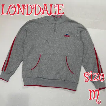 90s LONSDALE 하프 지퍼 맨투맨 트레이닝복 그레이 M