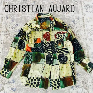 CHRISTIAN AUJARD 패치워크 패턴 긴팔 셔츠