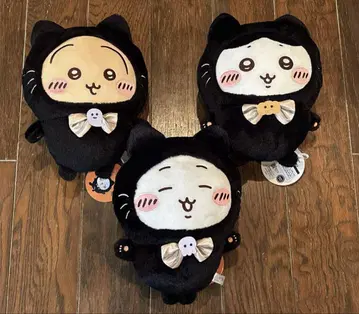 치이카와 (먼작귀) 검은 고양이 봉제 인형 전 3종 세트