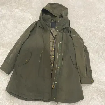 TATRAS 타트라스 올리브 모즈 코트 다운 베스트, 후드 부착