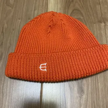 Evisen 오렌지 니트 모자 비니