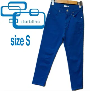 starblinc 스키니 데님 S 사이즈 블루 컬러 팬츠 택 포함