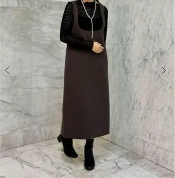 아나이 더블 저지 점퍼 드레스