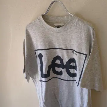 LEE T셔츠 그레이 로고T셔츠 90s