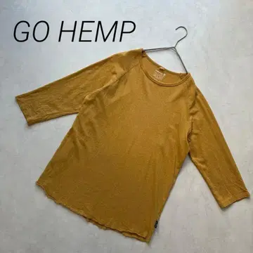 Gohemp 머스타드 7부 소매 티셔츠 M