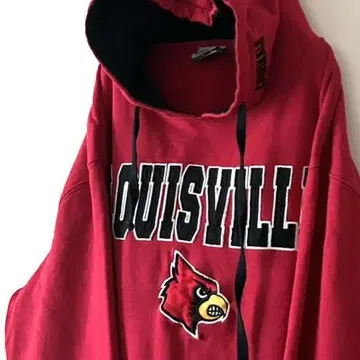 스타디움 루이빌 카디널스 자수 후드티 L 레드 빨간색 구제 의류