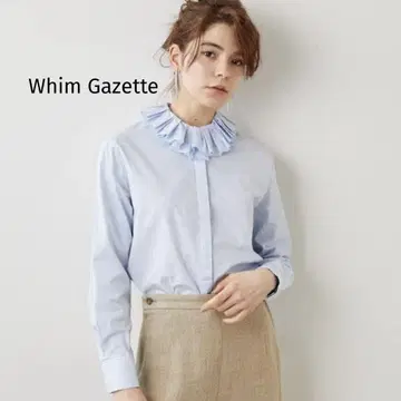 Whim Gazette 프릴 칼라 셔츠
