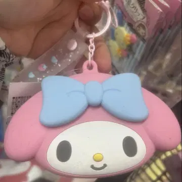 마이멜로디 실리콘 파우치 키링