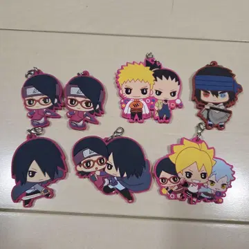 NARUTO BORUTO 러버 스트랩 세트