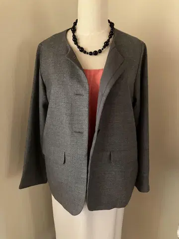 새상품급 always Honfleur 그레이 노카라 자켓