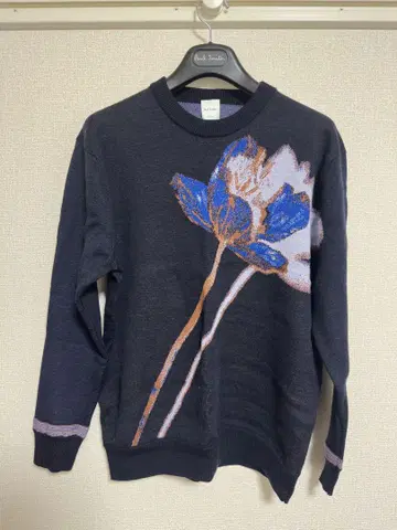 Paul Smith 꽃무늬 니트 M 사이즈 네이비