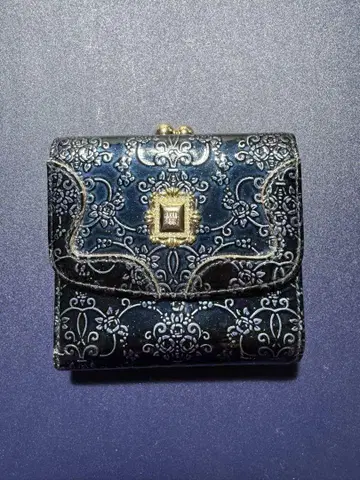 [ 상태 확인 필요! ] ANNA SUI 접이식 지갑 네이비