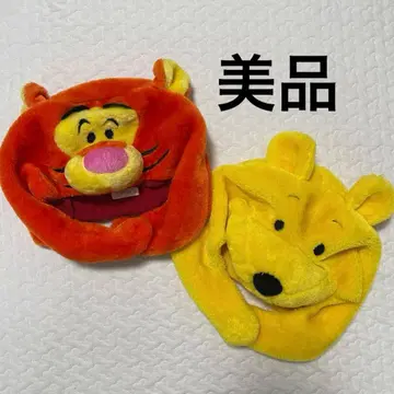 푸우와 티거 모자 키즈용 새상품급