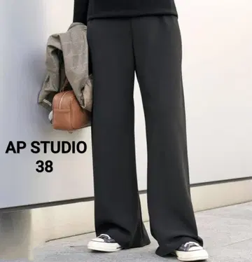 [ 새상품급 ] AP STUDIO 엘라스틱 팬츠 네이비 38