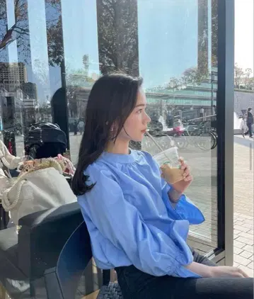 고베 레터스 고베레터스 mai 콜라보 캔디 슬리브 블라우스