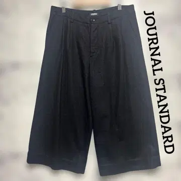 JOURNAL STANDARD 블랙 와이드 팬츠 무릎 아래 38 울