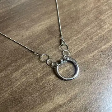 빈티지 실버 모드 목걸이 sv925 레트로 구제 의류 F30