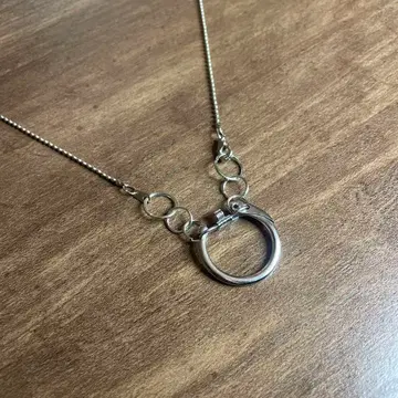 빈티지 실버 모드 목걸이 sv925 레트로 구제 의류 F30