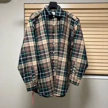 빔즈 재팬 체크 무늬 셔츠 S