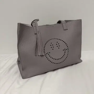 BEAMS 스마일리 페이스 핸드백 그레이