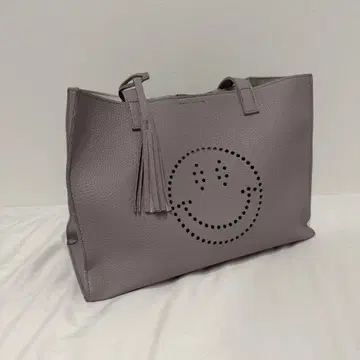 BEAMS 스마일리 페이스 핸드백 그레이