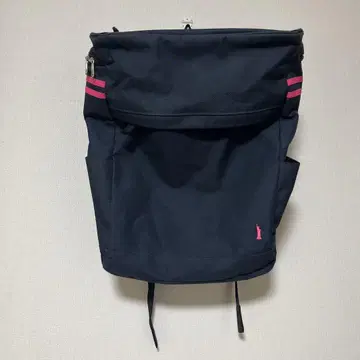 이스트 보이 EASTBOY 네이비 백팩 핑크 스트라이프