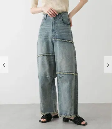 패치워크 커브 데님