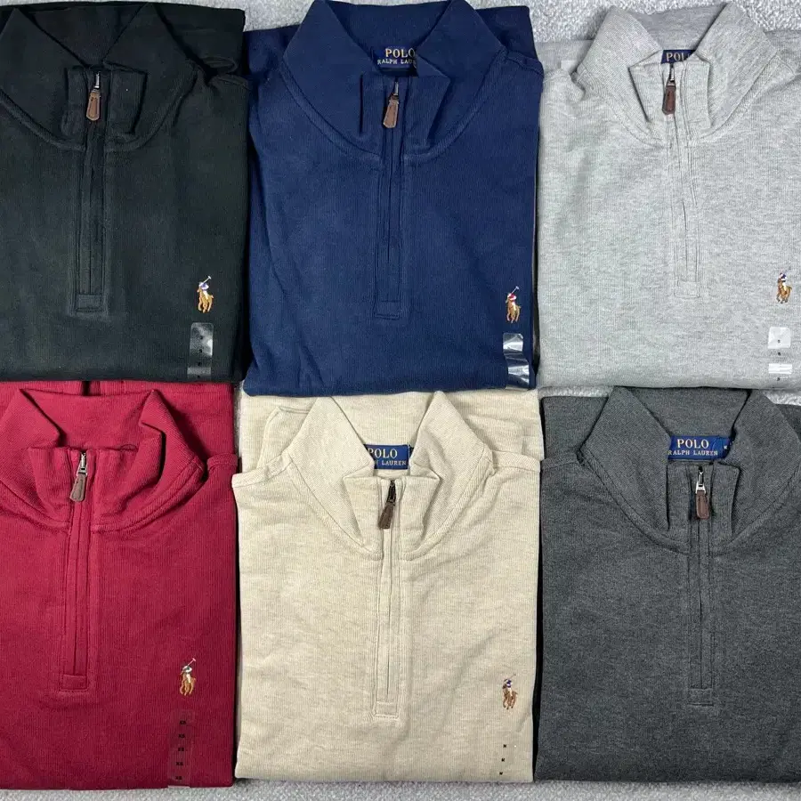 Authentic Polo Ralph Lauren Estate Rib Quarter Zip Pullover (Half Zip)