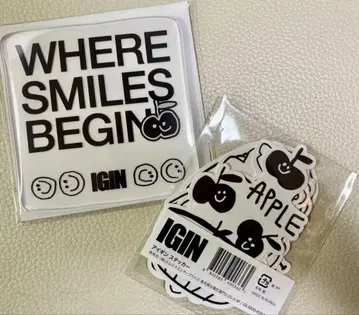 IGIN 스티커 10개 아크릴 코스터 세트 일본 popup