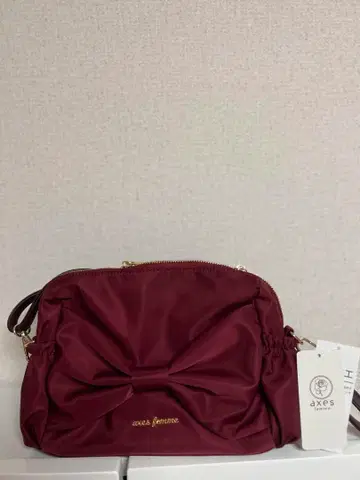 axes femme 리본 발수 나일론 숄더백