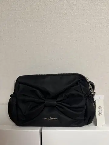 axes femme 리본 발수 나일론 숄더백